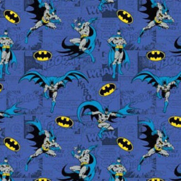 Batman Logo 100% Cotton - Falcon Fabrics Batman Logo 100% Cotton