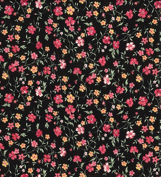 Rose and Hubble Fabric Cotton Poplin Floral Design CP0868 - Oddies